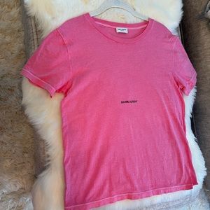 Saint Laurent Pink T-Shirt Size XS - $500 Retail - Excellent Condition